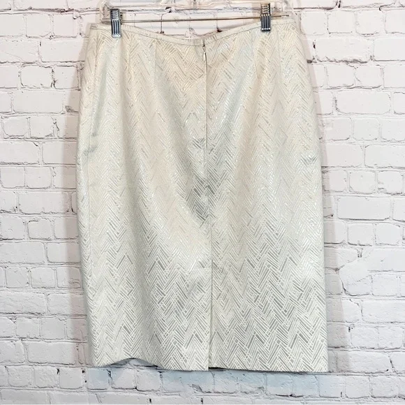 Kasper midi skirt shimmering white - Picture 2 of 6